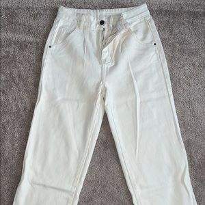 Beige / Cream High Waisted Pants